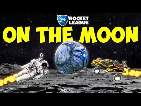 Rocket League, but we're playing on the MOON
