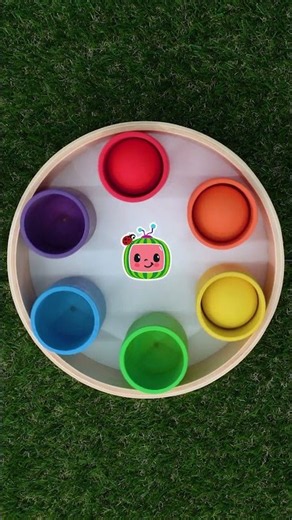 Rotating Color Cups Game! 🥤🎨 #ColorFun #nurseryrhymes #cocomelon