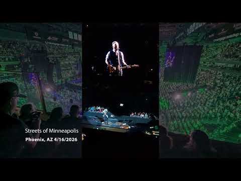 Streets of Minneapolis - Bruce Springsteen, Phoenix 2026
