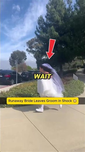 Runaway Bride Leaves Groom in Shock 😳 #shorts