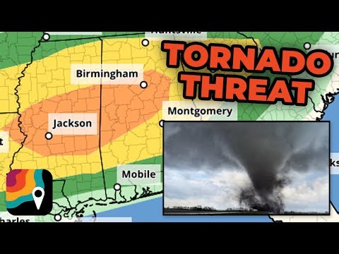 LIVE: Tornado Risk Across Mississippi & Alabama | Storm Chasers in the Field