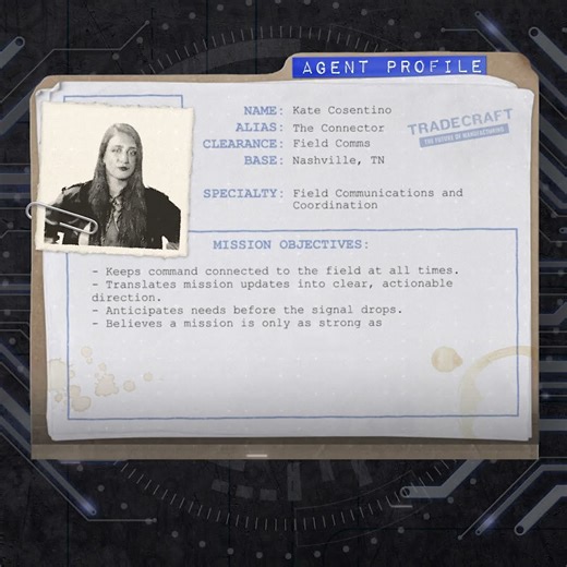 TradeCraft: Kate Cosentino (Alias: The Communicator)
