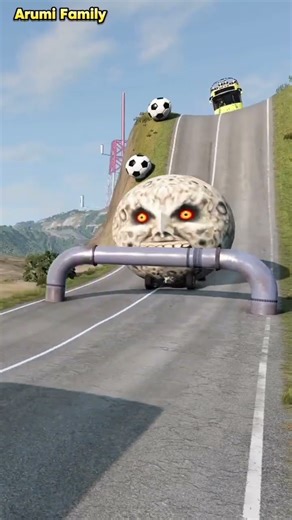 Massive Truck & Car | Beamng Crash - A Visual Feast #shorts #beamng #vfx #beamngdrive