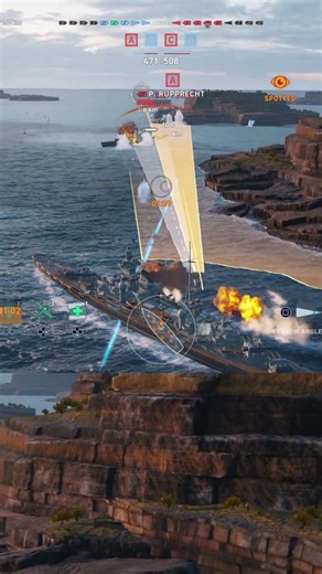 Hindenburg with double strike in World of Warships Legends #wowslegends #bestreplays