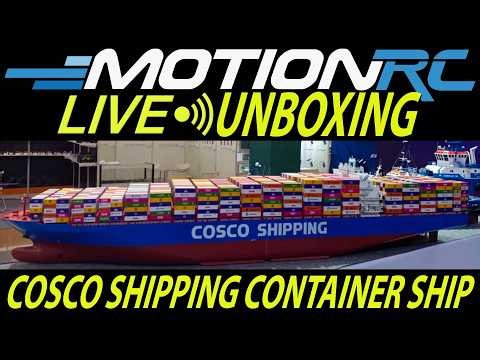 Unboxing the NEW Bancroft 1/200 Scale Cosco Shipping Container Ship | Motion RC LIVE
