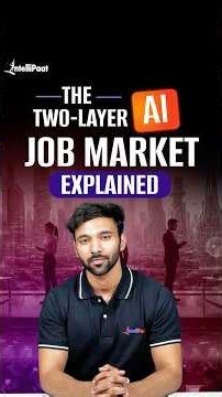 The 2-Layer AI Job Market Explained 🤯 | AI Will Replace These Jobs? | Intellipaat #shorts