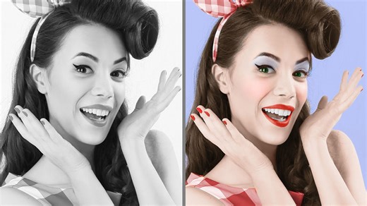 Photoshop tutorial: Best way to colorize black & white photos!