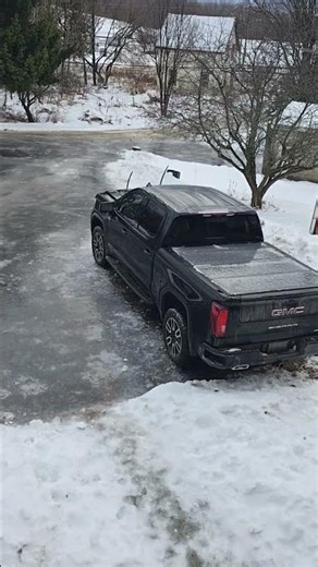 Driveway Ice Slide Takes an Unexpected Detour || ViralHog