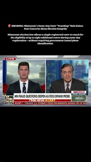 🚨 BREAKING: Minnesota’s Same-Day Voter “Vouching” Rule Raises New Concerns About Election Integrity Minnesota election law allows a single registered voter to vouch for the eligibility of up to eight additional voters during same-day registration—without requiring government-issued photo identification. Legal analysts warn the system creates significant vulnerabilities. Critics argue that while most Americans simply want voter ID, Minnesota relies on what amounts to an honor system, increasing 