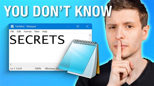 Secrets of Windows Notepad you may not know about