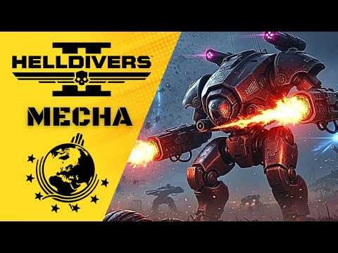 #mecha Killing TERMINIDS in #helldivers2 | Unleashing Stratagem Power on Terminids GAMEPLAY 14