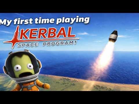 My first time playing Kerbal Space Program!