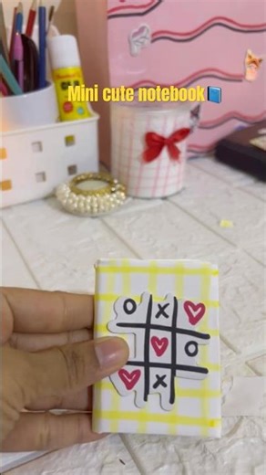 Mini notebook DIY 🩷Pinterest made me do it✨ #Shorts#diy #mini #cute