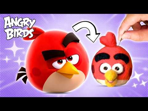 Angry Birds Red comes to life! 💖🐦 | Needlefelt ASMR
