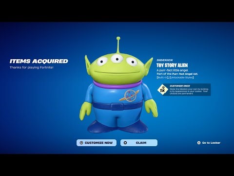 How To Get Toy Story Alien Sidekick For FREE! (Fortnite)