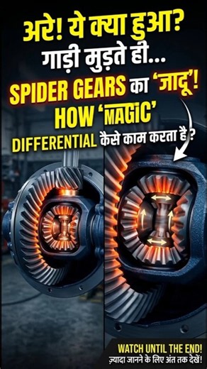 Differential Spyder Gear Mechanism Explained! ⚙️ #Shorts #ai