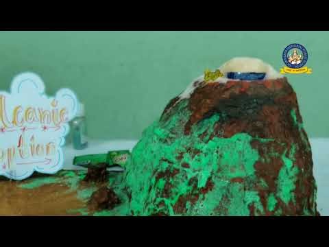 Volcano Working Model 🌋 | Science Exhibition 2025 ✨