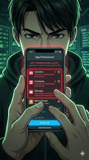 "This App Can Hack Your Phone 😳 | Must Know Security Tips" #mobilesecurity #smartphonehacks #mobile