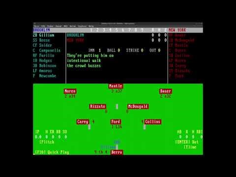 1955 World Series Game 1 | APBA Baseball for DOS 1.5