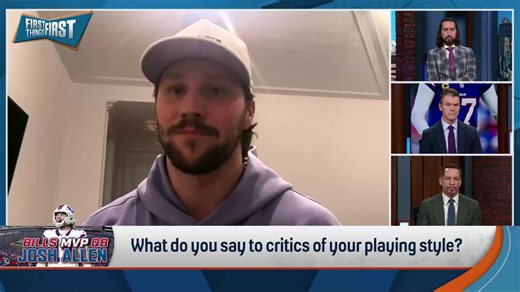 “We don’t really care so much about who else is in the playoffs with us… The short answer is: we didn’t get it done this year and that’s on us, that’s on me.” Josh Allen discusses the pressure on him to win a Super Bowl: | First Things First on FS1