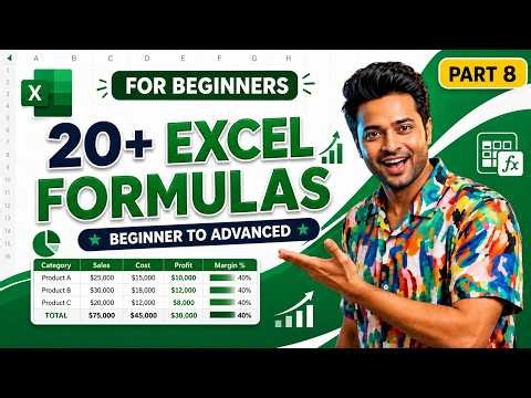 Most Useful Excel Formulas for Beginners | Complete Excel Functions Tutorial