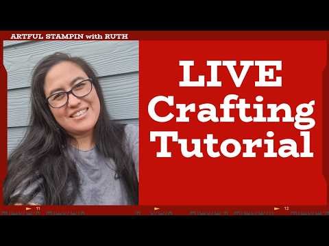 🔴LIVE Let's stamp a WHOLE SHEET of PAPER painting with stamps with Ruth