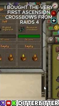 FIRST ASCENSION CROSSBOWS IN OSRS 🤯 #osrs #oldschoolrunescape