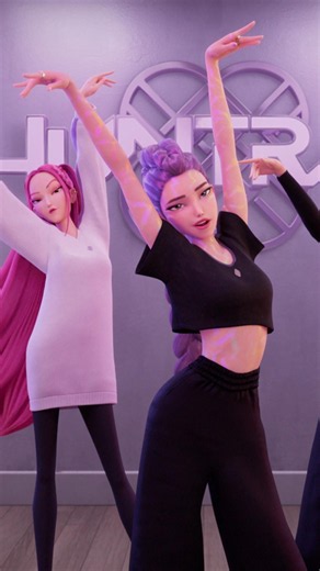 don't bother me, i'm busy learning this brand new HUNTR/X routine 💁‍♀️