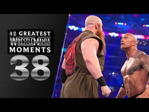 The Rock & John Cena fight off The Wyatts | WrestleMania 32: 42 Greatest WrestleMania Moments