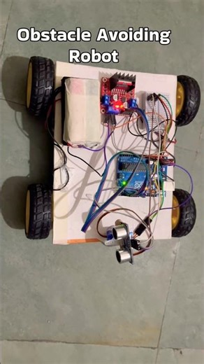 Obstacle Avoiding Car#arduino#project#techshorts#automobile#engineering#diy#project#car#accident#not