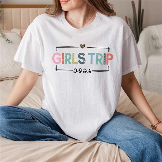 Girl's Trip 2026 Shirts, Girls Weekend Summer 2026 Vacation Shirts, Group Vacation Shirt, Great Times, Funny Girls Trip, Women Travel Shirt - Etsy