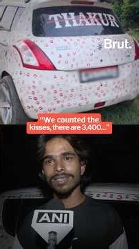 3,400 kisses on a car landed him a Rs. 5,500 challan