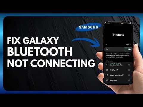 How To Fix Samsung Galaxy Bluetooth Not Connecting (Easy Fix)