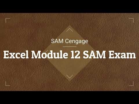 Excel Module 12 SAM Exam | Excel Module 12 SAM Exam Full Solution (Step-by-Step Guide) | SAM Cengage