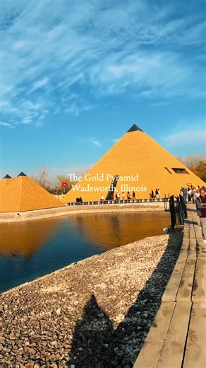 ✨🔺 Visiting the Gold Pyramids in Wadsworth, Illinois, was such a beautiful experience! Sometimes you don’t have to travel far to discover something unique and unforgettable right here in your own state. The golden structures were absolutely stunning, and I’m glad we got to experience them in person! 💛📸 Have you ever visited the Gold Pyramids in Illinois? #WadsworthIllinois #GoldPyramids #IllinoisAttractions #HiddenGemsIllinois #Capcut