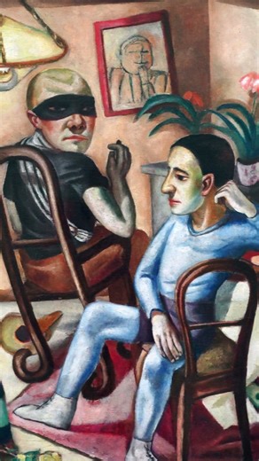Your Real Face Isn’t Invited / Max Beckmann - Before the Masquerade