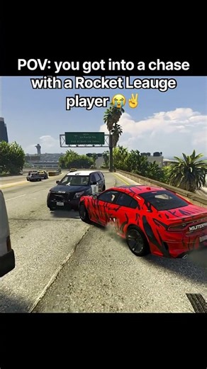 This GTA Chase Turned Into Rocket League 😭