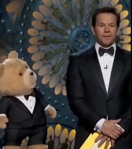 At the 2013 Academy Awards ceremony, Mark Wahlberg presented the sound awards alongside his CGI co-star, Ted, the foul-mouthed teddy bear voiced by host Seth MacFarlane. ⁠ ⁠The appearance was a technical feat, as it was carried out using a pre-recorded sequence filmed on a replica set at the CBS studios, which allowed the animated bear to interact with the live ceremony. ⁠