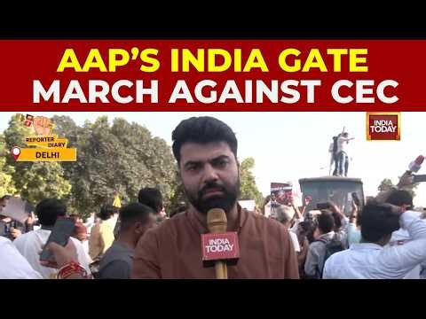 Ground Report: AAP March At India Gate, Detentions By Delhi Police, Showdown Over CEC Gyanesh Kumar
