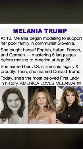 Melania Trump’s Incredible Journey: From Slovenia to the White House 🇺🇸📝