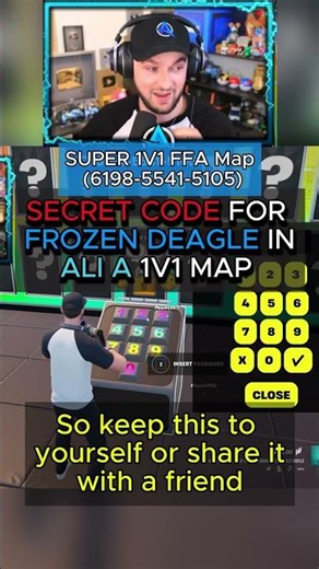 Frozen Deagle Code for @AliA : SUPER 1V1 FFA Map (code: 6198-5541-5105)