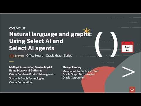 Natural language and graphs: Using Select AI and Select AI agents