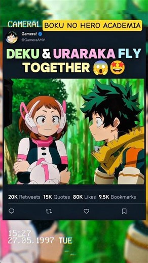 DEKU & URARAKA FLY TOGETHER 😱🤩 | #myheroacademia #edit #mha #amv #anime
