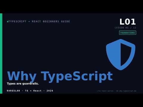 TS React Beginners 01 Why TypeScript - L01 — Why TypeScript