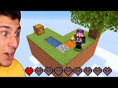 Can I Survive Minecraft Skyblock HARDCORE?!