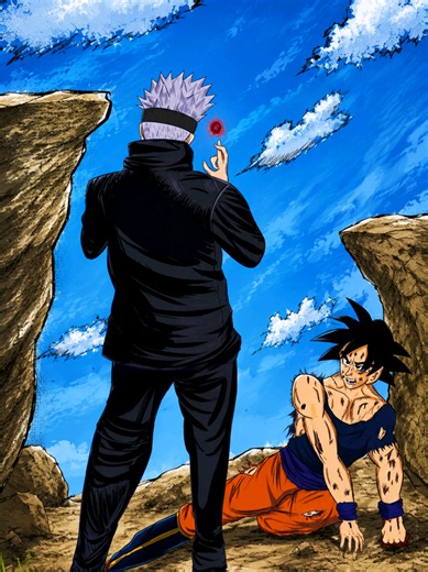 Goku vs Gojo The Ultimate Anime Battle.. #goku #gojo #anime #fyp | modulo yuji vs goku