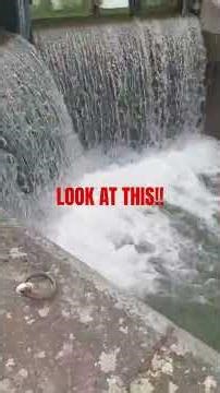 How the boat fell into a waterfall in the canal