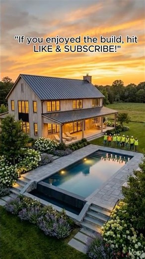 Construction Time-Lapse: Building a 2-Story Farmhouse & Pool 🏗️🏗️