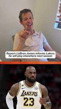 Report: LeBron James informs Lakers he will play elsewhere next season 👀 #nba #lebron #lebronjames