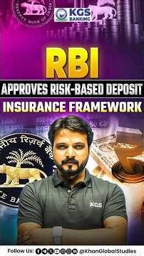 RBI Approves Risk-Based Deposit Insurance Framework | Big Banking Reform #rbi #riskbaseddeposit